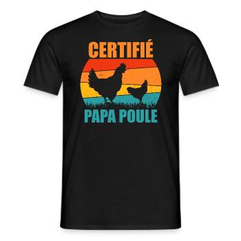 Best Dad | Certified Daddy Hen - Men's T-Shirt - black - Front - AI Model Male 178 light (178cm)