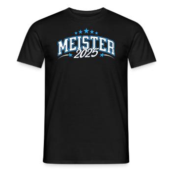 Meister 2025 - Männer T-Shirt - Schwarz - Vorne - AI Model Male 178 light (178cm)