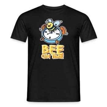Horloge Abeille À L’heure Drôle Graphique - T-shirt homme - noir - Devant - AI Model Male 178 light (178cm)