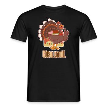 Gobblegool Dinde de Thanksgiving - T-shirt homme - noir - Devant - AI Model Male 178 light (178cm)