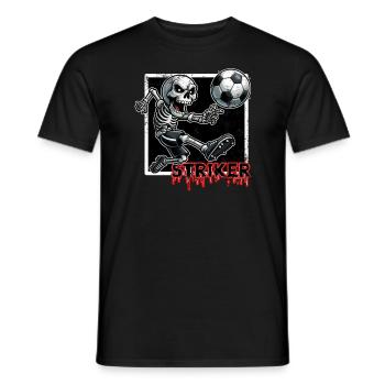 STRIKER SOCCER - SKELETON - Men's T-Shirt - black - Front - AI Model Male 178 light (178cm)