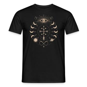 Kosmische Energie Lebensenergie Universelle Kraft - Männer T-Shirt - Schwarz - Vorne - AI Model Male 178 light (178cm)