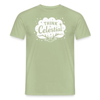 Cosmic Energy Life Energy Universal Force - Men's T-Shirt - sage - Front - AI Model Male 178 light (178cm)