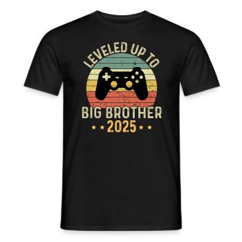Mis à niveau jusqu’à Big Brother 2025 - T-shirt homme - noir - Devant - AI Model Male 178 light (178cm)