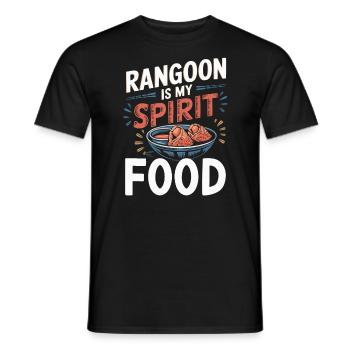 Crabe Rangoon Lover Américain Chinois Fruits de mer - T-shirt homme - noir - Devant - AI Model Male 178 light (178cm)