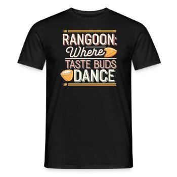 Crab Rangoon Lover American Chinese Sea Food - Men's T-Shirt - black - Front - AI Model Male 178 light (178cm)