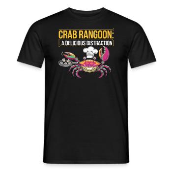 Krabben Rangun Liebhaber Amerikanisch Chinesisch Meeresfrüchte - Männer T-Shirt - Schwarz - Vorne - AI Model Male 178 light (178cm)