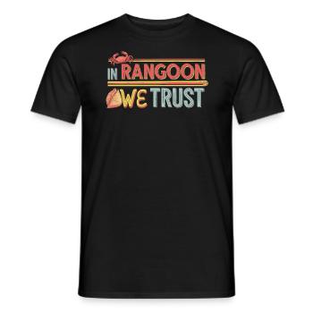 Krabben Rangun Liebhaber Amerikanisch Chinesisch Meeresfrüchte - Männer T-Shirt - Schwarz - Vorne - AI Model Male 178 light (178cm)