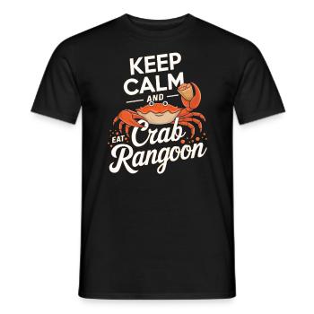 Krabben Rangun Liebhaber Amerikanisch Chinesisch Meeresfrüchte - Männer T-Shirt - Schwarz - Vorne - AI Model Male 178 light (178cm)