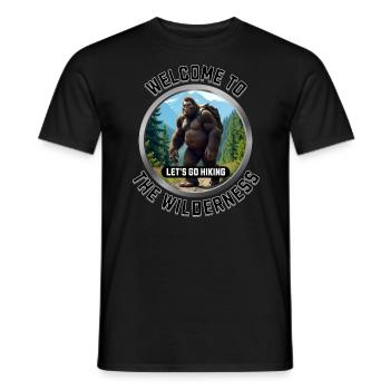 Let s Go Hiking - Men's T-Shirt - black - Front - AI Model Male 178 light (178cm)