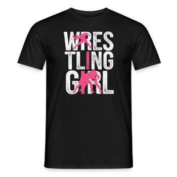Mädchen Wrestling Wrestling Grappling Wrestler Mädchen - Männer T-Shirt - Schwarz - Vorne - AI Model Male 178 light (178cm)