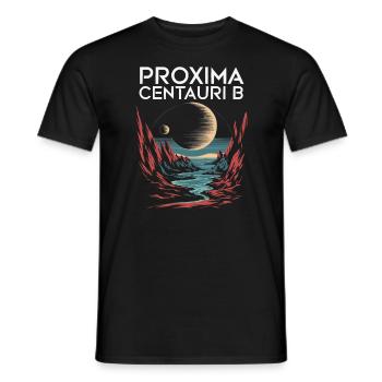 Exoplanète Univers Espace Astronome Astronomie - T-shirt homme - noir - Devant - AI Model Male 178 light (178cm)
