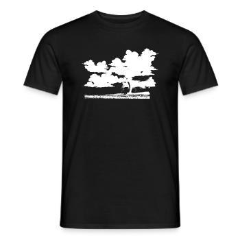 Weather Storm Tornado Vortex - Men's T-Shirt - black - Front - AI Model Male 178 light (178cm)