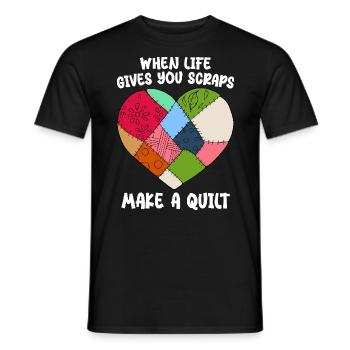 Quilten Frauen Oma Quilt Liebhaber Nähen Quilter - Männer T-Shirt - Schwarz - Vorne - AI Model Male 178 light (178cm)
