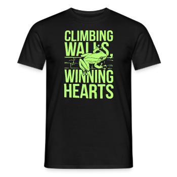 American Green Tree Frog Lover Animal Froggy Toad - Men's T-Shirt - black - Front - AI Model Male 178 light (178cm)