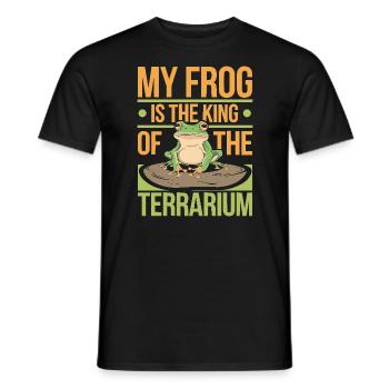 American Green Tree Frog Lover Animal Froggy Toad - Men's T-Shirt - black - Front - AI Model Male 178 light (178cm)