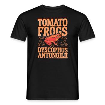 Tomato Frog Lover Animal Amphibian Froggy Toad - Men's T-Shirt - black - Front - AI Model Male 178 light (178cm)