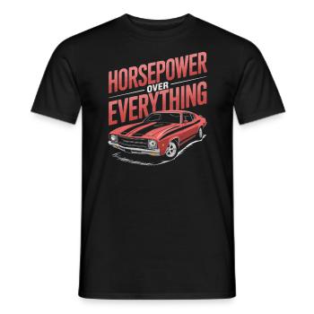 Muscle Car Carguy Oldtimer Sammler Automobile - Männer T-Shirt - Schwarz - Vorne - AI Model Male 178 light (178cm)