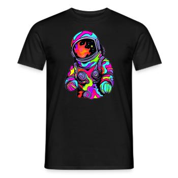 Electronic Music Lover Summer EDM Festival Rave - Men's T-Shirt - black - Front - AI Model Male 178 light (178cm)