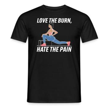 Bulgarische Kniebeuge Übung Fitness Workout Fitnessstudio - Männer T-Shirt - Schwarz - Vorne - AI Model Male 178 light (178cm)