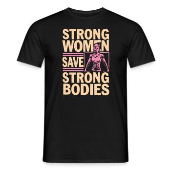 Certified Athletic Trainer Girl Athlete Workout - Men's T-Shirt - black - Front - AI Model Male 178 light (178cm)