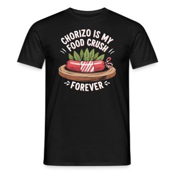 Chorizo Mexican Food Mexico Cuisine Foodie Sausage - Men's T-Shirt - black - Front - AI Model Male 178 light (178cm)