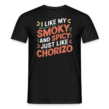 Chorizo Mexican Food Mexico Cuisine Foodie Sausage - Men's T-Shirt - black - Front - AI Model Male 178 light (178cm)