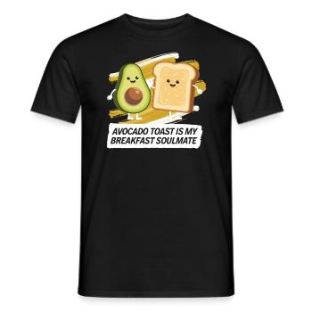 Avocado Toast Liebhaber Vegetarisches Essen Guacamole - Männer T-Shirt - Schwarz - Vorne - AI Model Male 178 light (178cm)