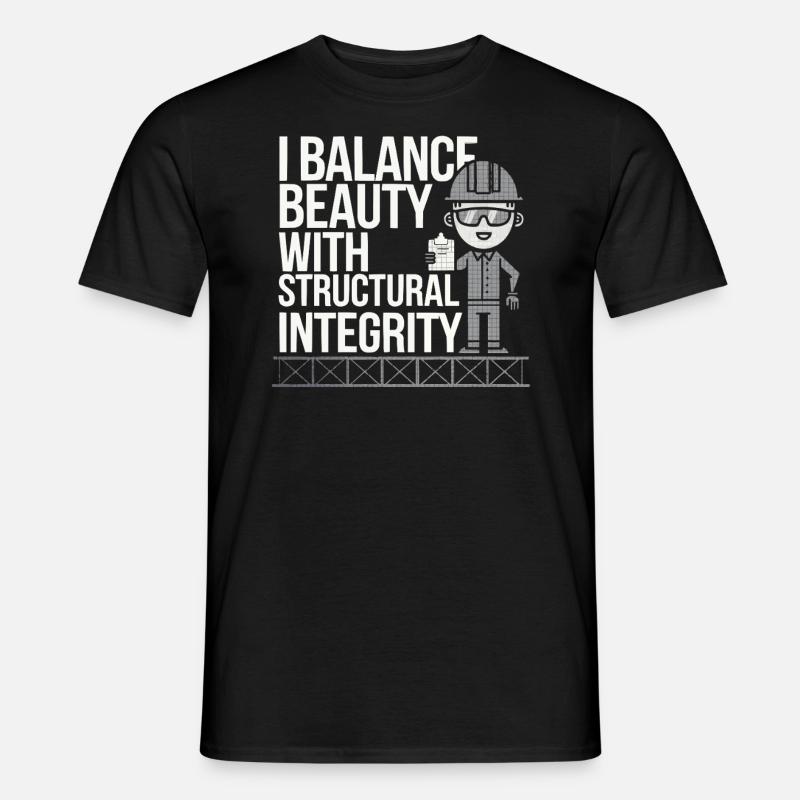 Tragwerksplaner Beruf Tragwerksplanung - Männer T-Shirt - Schwarz