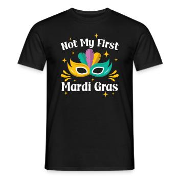 Nicht mein erster Mardi Gras - Männer T-Shirt - Schwarz - Vorne - AI Model Male 178 light (178cm)