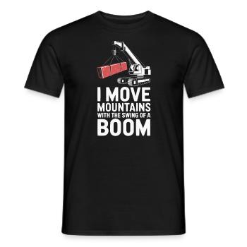 Crane Operator Job Profession Construction Worker - Men's T-Shirt - black - Front - AI Model Male 178 light (178cm)