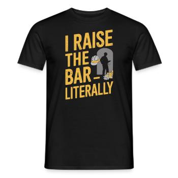 Crane Operator Job Profession Construction Worker - Men's T-Shirt - black - Front - AI Model Male 178 light (178cm)