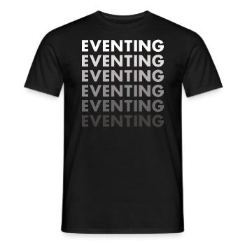 Cavalier Concours complet - T-shirt homme - noir - Devant - AI Model Male 178 light (178cm)