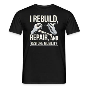 Orthopedic Surgeon Medical Medicine Orthopaedic - Men's T-Shirt - black - Front - AI Model Male 178 light (178cm)