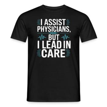 Physician Assistant Profession Medical Medicine - Men's T-Shirt - black - Front - AI Model Male 178 light (178cm)