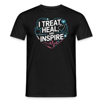 Physician Assistant Profession Medical Medicine - Men's T-Shirt - black - Front - AI Model Male 178 light (178cm)