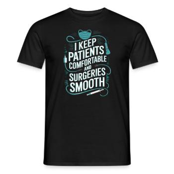 Anesthesia Technician Anesthesiologist Job - Men's T-Shirt - black - Front - AI Model Male 178 light (178cm)