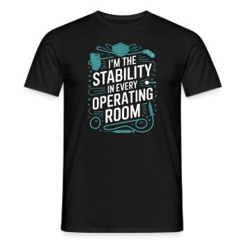Anesthesia Technician Anesthesiologist Job - Men's T-Shirt - black - Front - AI Model Male 178 light (178cm)