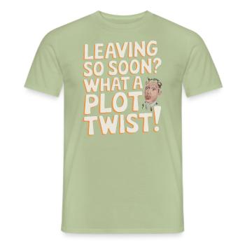 HR Manager Human Resource Employee Exit Interview - Men's T-Shirt - sage - Front - AI Model Male 178 light (178cm)