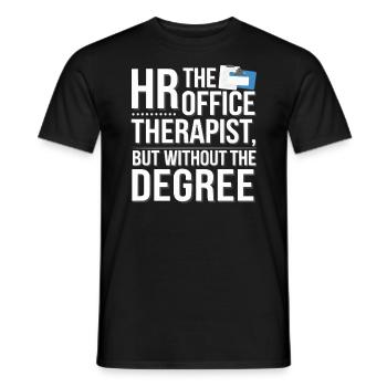 HR Manager Human Resource Employee Workplace Drama - Men's T-Shirt - black - Front - AI Model Male 178 light (178cm)