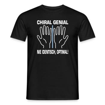 Chiral Genial Nie Identisch Optimal - Männer T-Shirt - Schwarz - Vorne - AI Model Male 178 light (178cm)