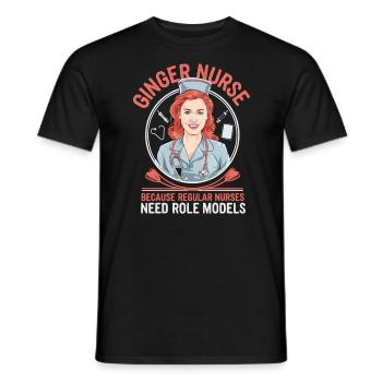 Readhead Krankenschwester Krankenhaus Rote Haare RN Ingwer Krankenpflege - Männer T-Shirt - Schwarz - Vorne - AI Model Male 178 light (178cm)