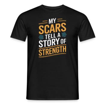 Krebsüberlebende Chemotherapie Chemotherapie besiegt Krebs - Männer T-Shirt - Schwarz - Vorne - AI Model Male 178 light (178cm)