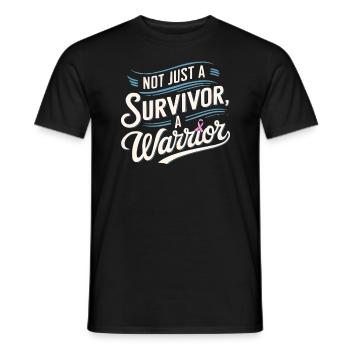 Survivant du cancer Chimiothérapie Vaincre le cancer - T-shirt homme - noir - Devant - AI Model Male 178 light (178cm)