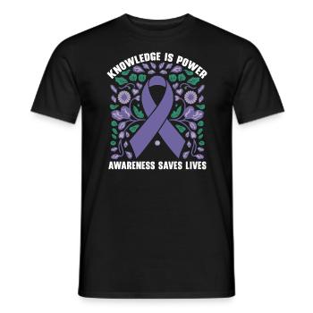 Alpha-1 Antitrypsin Deficiency Awareness Disorder - Men's T-Shirt - black - Front - AI Model Male 178 light (178cm)
