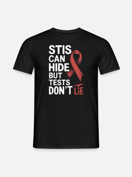 STI Awareness Sexually Transmitted Infections - Men's T-Shirt - black