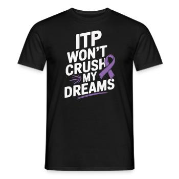 ITP Awareness Immune Thrombocytopenia Platelets - Men's T-Shirt - black - Front - AI Model Male 178 light (178cm)