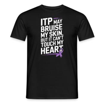 ITP Awareness Immune Thrombocytopenia Platelets - Men's T-Shirt - black - Front - AI Model Male 178 light (178cm)