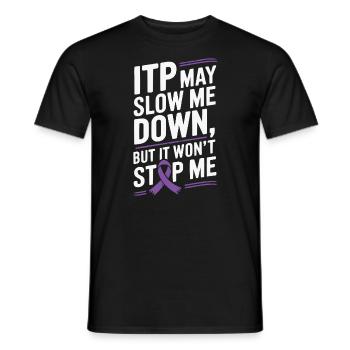 ITP Awareness Immune Thrombocytopenia Platelets - Men's T-Shirt - black - Front - AI Model Male 178 light (178cm)