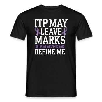 ITP Awareness Immune Thrombocytopenia Platelets - Men's T-Shirt - black - Front - AI Model Male 178 light (178cm)